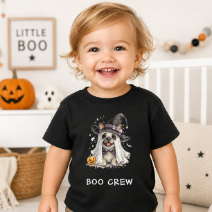 Camiseta Cachorro francês Bulldog Halloween Bruxa Boo Tripu
