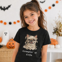 Cachorro francês Bulldog Halloween Múmia Assustand