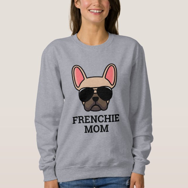 Camiseta Cachorro Francês Cachorro Francês Fawn Luz Mãe (Frente)