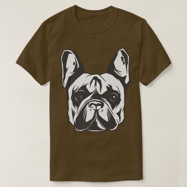 Camiseta Cachorro Francês Cachorro Francês Francês Cachorro (Frente do Design)