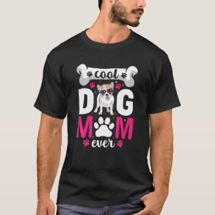 Camiseta Cachorro Francês Mãe Dom Cachorro Mãe Pet Mães