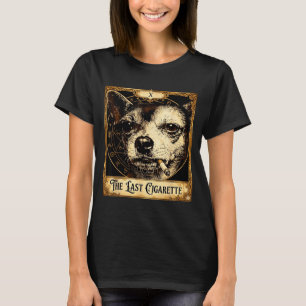 Camiseta Cachorro fumando cigarro chihuahua engraçado meme