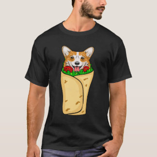 Camiseta Cachorro Funny Burrito Corgi México Sombrero Fiest