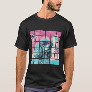 Camiseta Cachorro Funny Poodle Legal Vaporwave Graphic