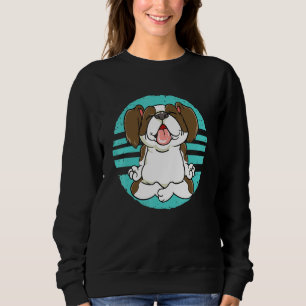 Camiseta Cachorro Furtado Sentado Na Posição Meditante