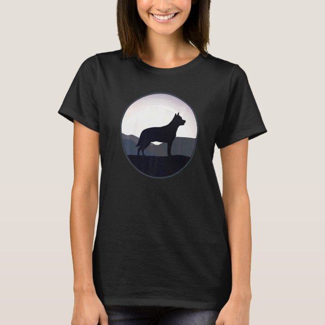 Camiseta Cachorro Gado Heeler Australiano Retro  3 (Frente)