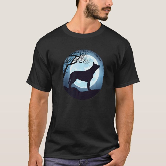 Camiseta Cachorro Gado Heeler Australiano Retro 3 (Frente)