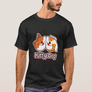 Camiseta Cachorro gatinho Para Pessoas Que Ama Gatos E Cães