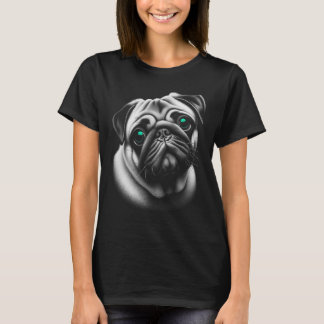 Camiseta Cachorro Gelado com Olhos Turcos no Design Ornamen