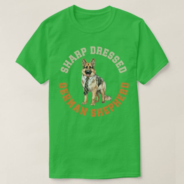 Camiseta Cachorro German shepherd (Frente do Design)