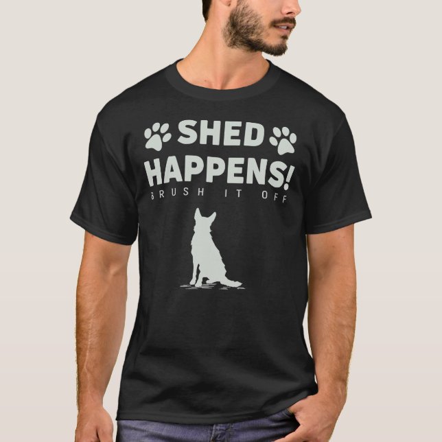 Camiseta Cachorro german shepherd - A Forma Acontece Escove (Frente)