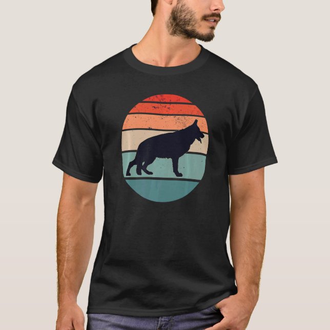 Camiseta Cachorro german shepherd Cães Cães Cachorro Cachor (Frente)