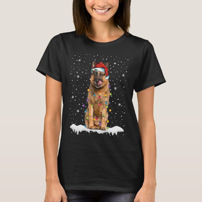 Camiseta Cachorro German shepherd de Santa Hemita de Árvore (Frente)