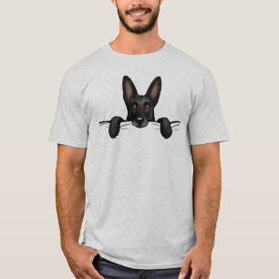 Camiseta Cachorro German shepherd Negro-Cachorro
