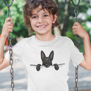 Camiseta Cachorro German shepherd Negro-Cachorro
