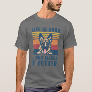 Camiseta Cachorro german shepherd Oferece Pai Engraçado Ca