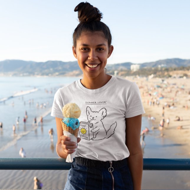 Camiseta Cachorro giro Adora olá sol (Criador carregado)