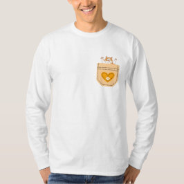 Camiseta Cachorro giro engraçado no Dia de os pais de bolso