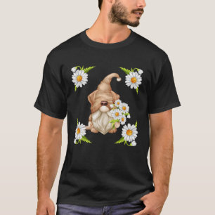 Camiseta Cachorro Gnomo Para Labrador Mãe Primavera Floral 