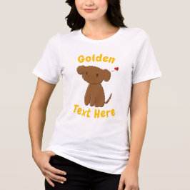 Camiseta Cachorro Golden Doodle Personalizado