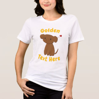 Camiseta Cachorro Golden Doodle Personalizado