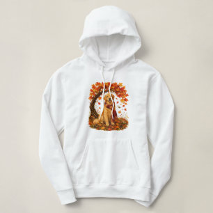 Camiseta Cachorro Golden Retriever Aconchegante Outono Dia