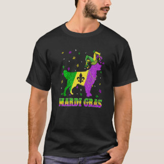Camiseta Cachorro Golden Retriever Carnaval Mardi Gras Bobo