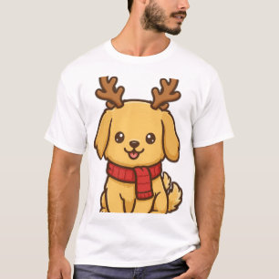 Camiseta Cachorro Golden Retriever de Natal – Filhote