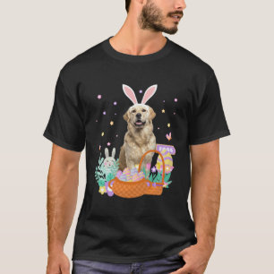 Camiseta Cachorro golden retriever divertido caça ovos da c