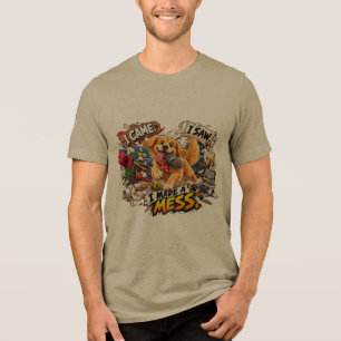 Camiseta Cachorro Golden Retriever Engraçado Eu Fiz Uma Bag