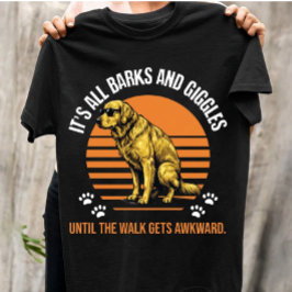 Camiseta Cachorro Golden Retriever Engraçado Pôr do Sol Ret