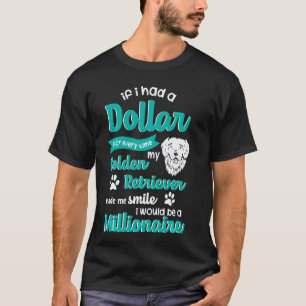 Camiseta Cachorro Golden Retriever Engraçado - Se Eu Tivess
