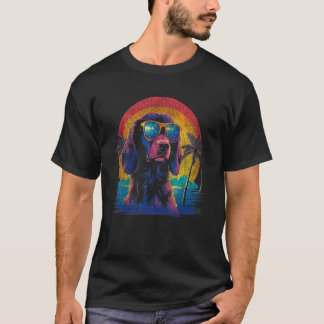 Camiseta Cachorro Golden Retriever Estilo Retro Anos 80