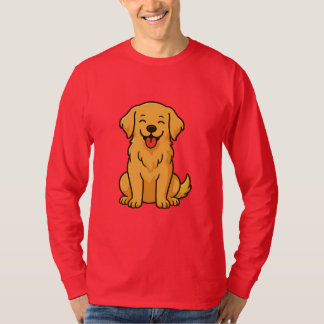 Camiseta Cachorro Golden Retriever Feliz – Animais de Estim