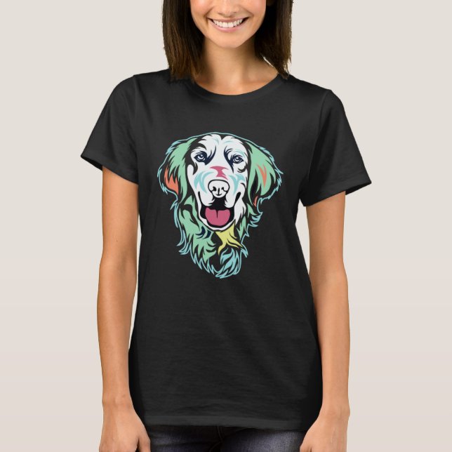 Camiseta Cachorro Golden Retriever Fofo (Frente)