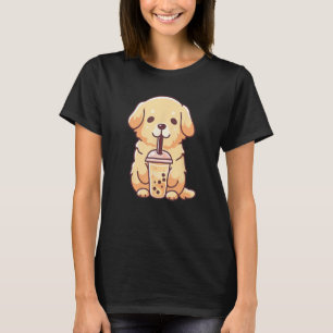 Camiseta Cachorro Golden Retriever Fofo Bebe Chá de Leite c
