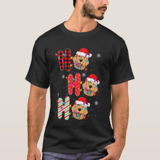 Camiseta Cachorro Golden Retriever Ho Ho Ho Papai Noel Nata