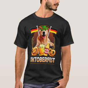 Camiseta Cachorro Golden Retriever Lederhosen Bandeira da A
