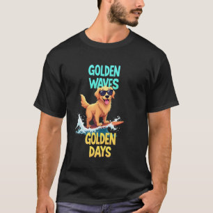Camiseta Cachorro Golden Retriever Legal Surfando