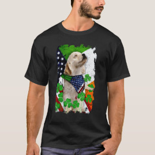 Camiseta Cachorro Golden Retriever Orgulhoso E Bandeira Ame