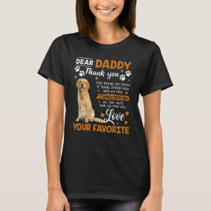 Camiseta Cachorro Golden Retriever Querido Papai Obrigado P