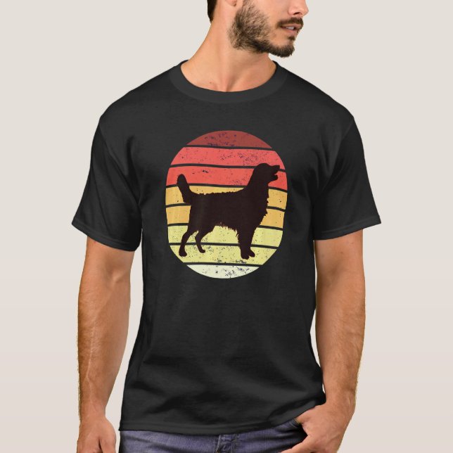 Camiseta Cachorro Golden Retriever Retro 11 (Frente)