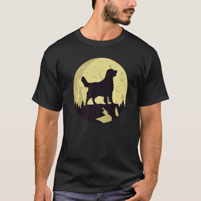 Camiseta Cachorro Golden Retriever Retro 6 (Frente)