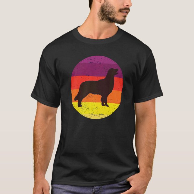 Camiseta Cachorro Golden Retriever Retro 9 (Frente)