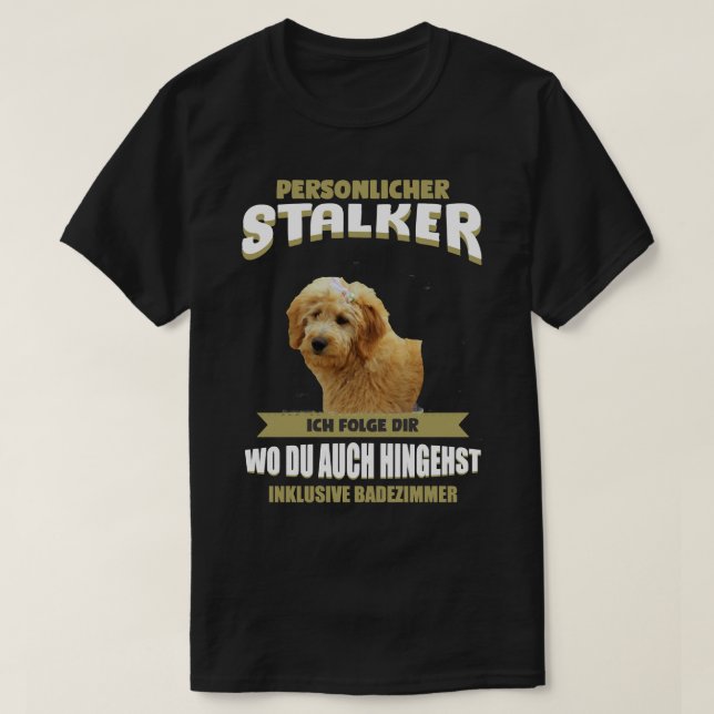 Camiseta Cachorro Goldendoodle Goldendoodle Cachorro cachor (Frente do Design)