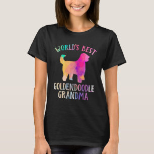 Camiseta Cachorro Goldendoodle Worldu2019s Melhor Ouro G