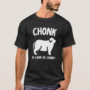 Camiseta Cachorro Gordo T Chonk Memória Tee Engraçado Pet