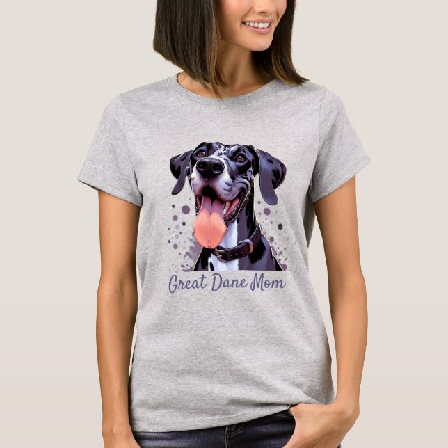 Camiseta Cachorro Grande Danço De Cãozinho De Aquarela (Frente)