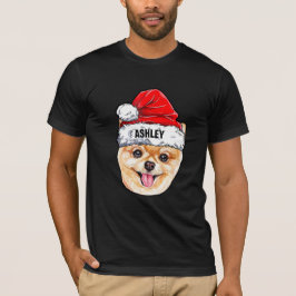 Camiseta Cachorro Grande de Natal Pomeraniano Terrier
