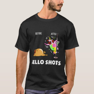 Camiseta Cachorro-Grande Engraçado Pug Antes De Jello Tocar